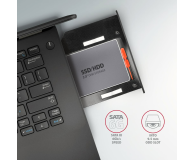 AXAGON Rama do napędu dysków optycznych na SSD/HDD 2.5”, LED,9.5mm RSS-CD09 - 1211988 - zdjęcie 4
